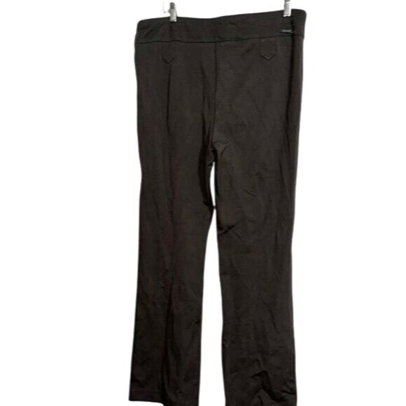 Rekucci Womens Taupe Straight-Leg Stretch Pants Size 16 Rayon/Nylon Blend - Picture 8 of 10